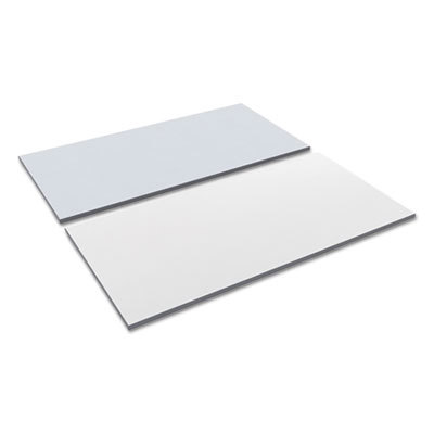 Reversible Laminate Table Top, Rectangular, 59 1/2w X 29 1/2d, White/gray
